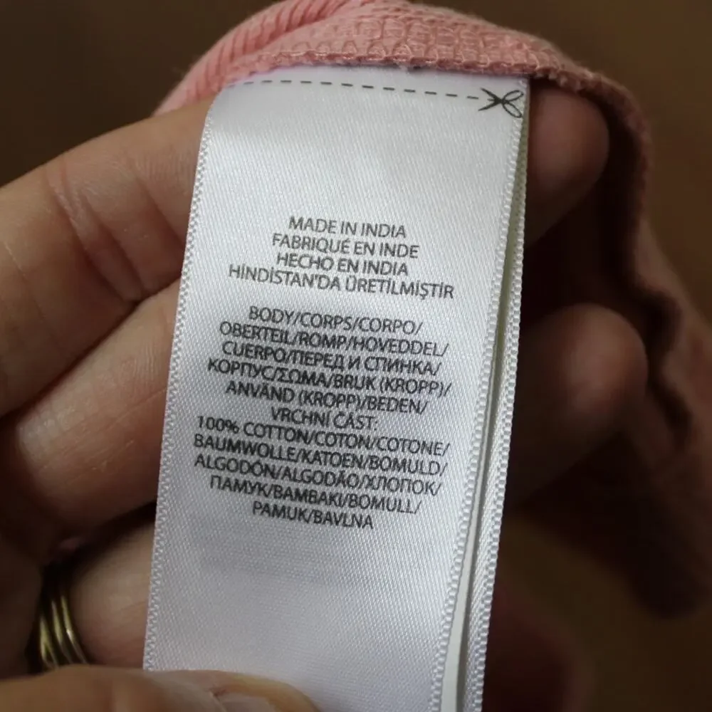 Ralph Lauren Pink Knit‎ Ribbed Baby Doll Fit and Flare Dress Pink 6 Month